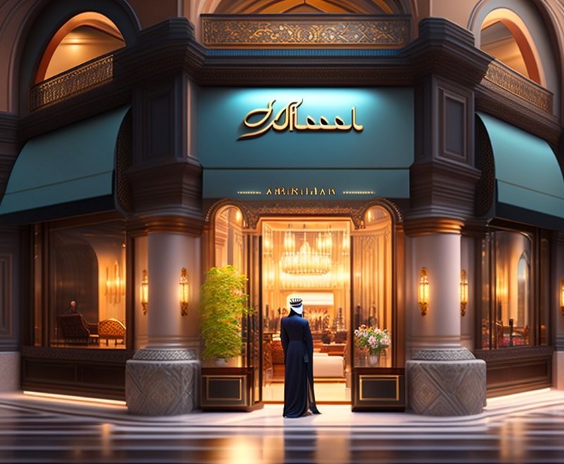 In Burj Al Arab - luxury boutiques
